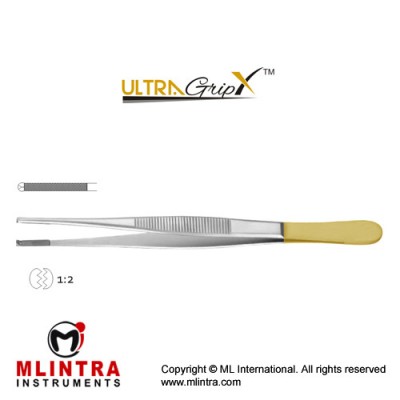 UltraGrip™ TC Oehler Dissecting Forcep 1 x 2 Teeth Stainless Steel, 16 cm - 6 1/4" UltraGrip™ TC Oehler Dissecting Forcep 1 x 2 Teeth Stainless Steel, 16 cm - 6 1/4"